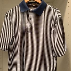 Peter Millar Summer Comfort Polo, Navy Stripe